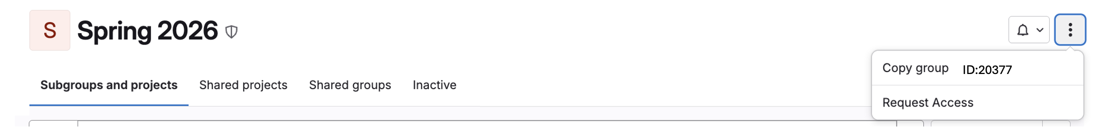 Request Group access